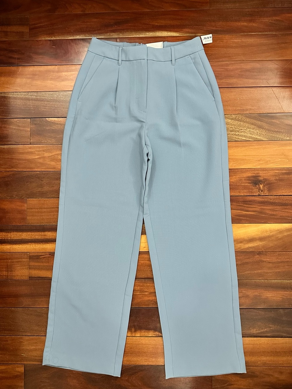 NWT. Old Navy Light Blue High-Rise Wide Leg Taylor Trousers, M